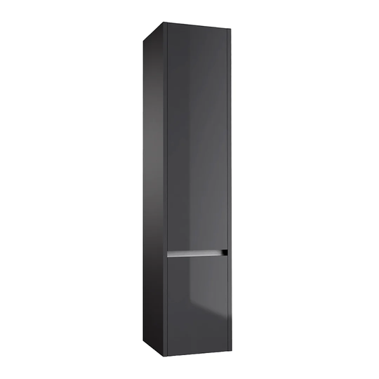 City 35cm W x 160cm H x 35cm D Tall Bathroom Cabinet