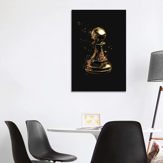 Broken Pawn by Gab Fernando - Wrapped Canvas Art Prints