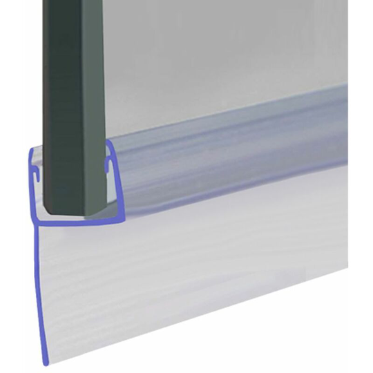 Shower Seal for Screens, Doors or Panels | Fits 10, 11 or 12mm Glass | Seals 10-15mm Gaps | SEAL058 (200cm) - Clear