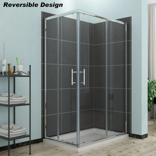 Nesi Rectangular Shower Enclosure with Tray
