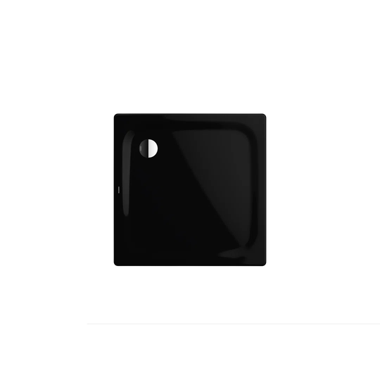 900 x 900 mm Steel Enamel Shower Tray - Black