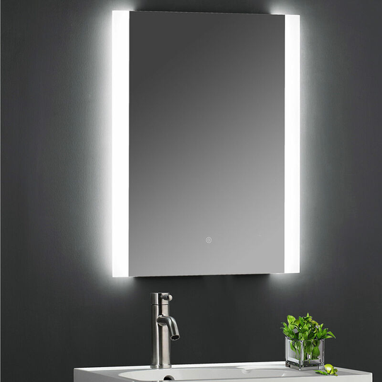 Ambient Bathroom Mirror with 21W Bulb 700mm h x 500mm w - Hudson Reed