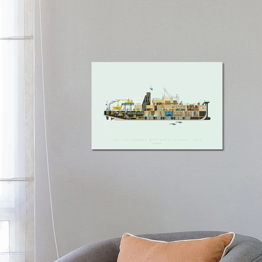 The Life Aquatic with Steve Zissou by Fred Birchal - Unframed Graphic Art