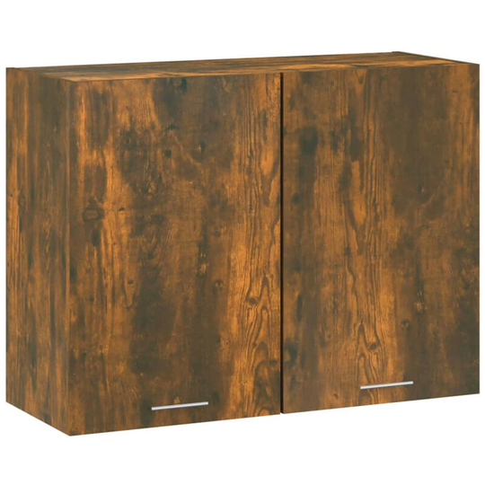Hanging Cabinet Smoked Oak 80x31x60 cm Engineered Wood