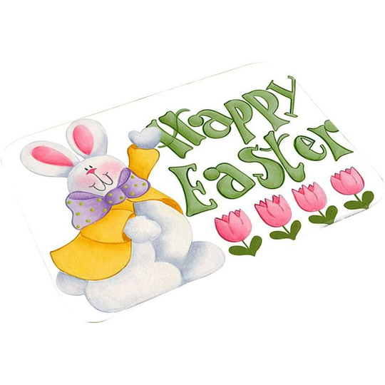 Easter Bunny Doormat Rabbit Entrance Mats Non-Slip Welcome Mats Decorative Bathroom Mats for Home Kitchen (40 * 60cm) -- f Soekavia