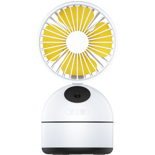 Betterlifegb - Portable Mini usb Humidifier, 200ml Ultrasonic Cool Mist Humidifying fan usb fan - foldable fan, Super Quiet Operation(white)
