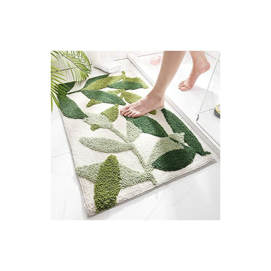 Ilovemilan - Bath Rugs Non Slip Mat, Durable Water Absorbent Bathroom Rugs with Non-Slip Bath Rug Mat for Shower Tub Bathroom Floor, Machine Washable