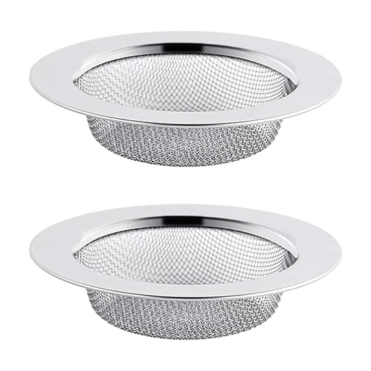 2 pcs Kitchen stainless steel sink strainer, basin strainer inlet 110*84mm