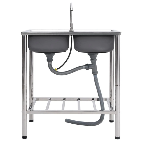 Noah Double Bowl Inset Kitchen Sink