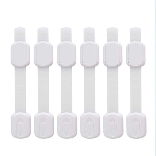 Perlerare - Baby Door Block Safety Lock - [6 Pack] Locks Safety Latches for Baby and Children on Cupboards, Cabinets, Drawers, Ovens, Fridges