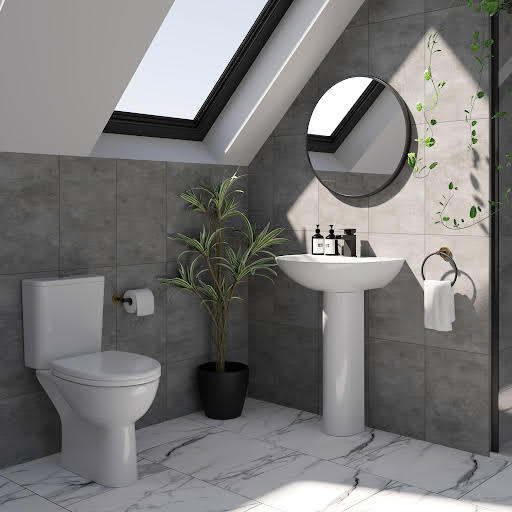 Baystone Toulouse Premium Toilet & Basin Cloakroom Suite