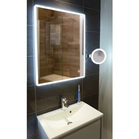 HIB - Vega 60 Illuminated led Bathroom Mirror - 600mm Wide - 78751000 - Clear