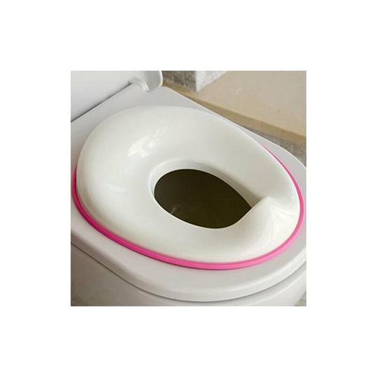 Potty Training Seat for Boys and Girls - Pink - Fits Round and Oval Toilets, Non-Slip with Splash Guard