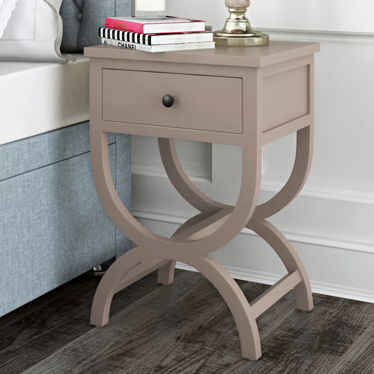 Cafar 1 Drawer Bedside Table