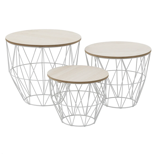 Plascencia 3 Piece Nest of Tables
