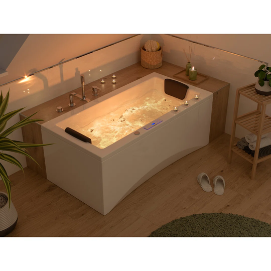 Unity Premium 150cm x 75cm Shower Bath Whirlpool Bathtub