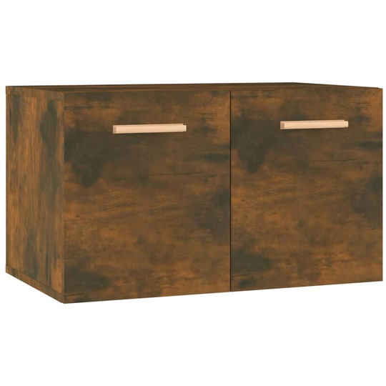 Wall Cabinet Smoked Oak 60x36.5x35 cm Engineered Wood Vidaxl Brown