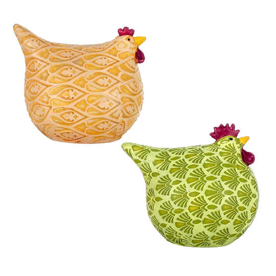 2 Piece Mccallum Hens Resin Figure Set