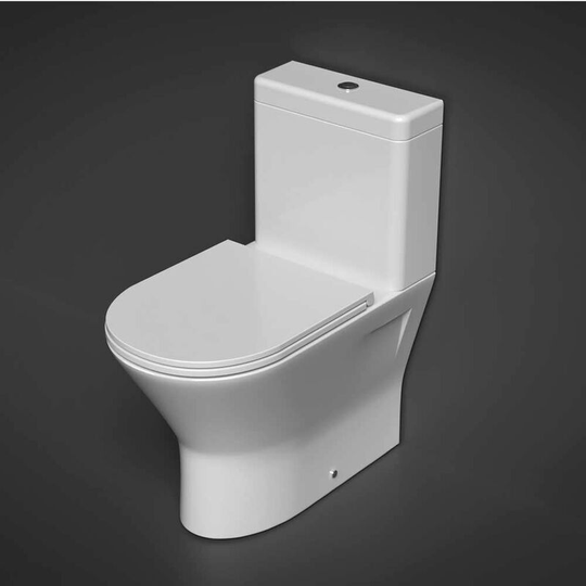 Rak Ceramics - rak Resort Maxi Rimless Close Coupled Toilet with Dual Flush Cistern - Sandwich Soft Close Seat