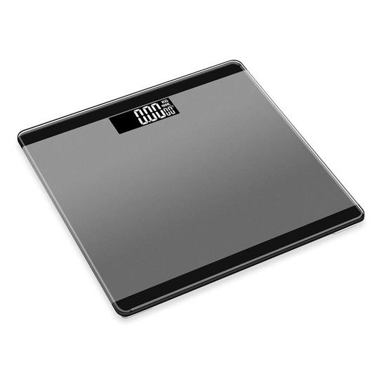 Symple Stuff 3 In 1 Digital Bathroom Scales With Step-on Technology, Space Grey