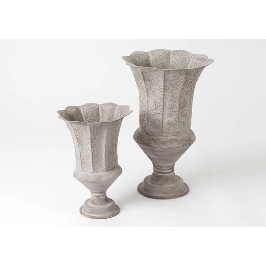 Petal Brynne 2 Piece Metal Urn Planter Set