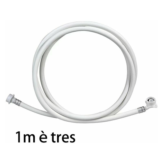 Perleraregb - Automatic Washing Machine Water Income Hose pvc Hardwood Fittings High Pressure 1 Meter of Laundry Pipe