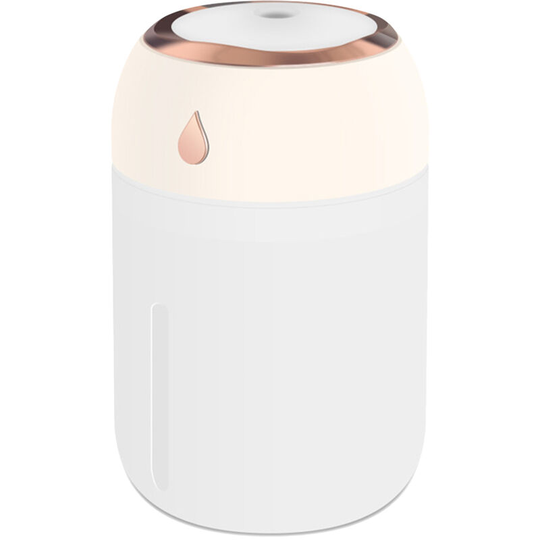 Superseller - 330mL Colorful Mist Humidifier Diffuser Portable 7-color Night Light Quiet usb Humidifier with 2 Mist Modes Cool Mist, White - White