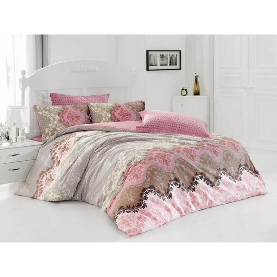 Friedlander Pink 100% Cotton Duvet Cover Set