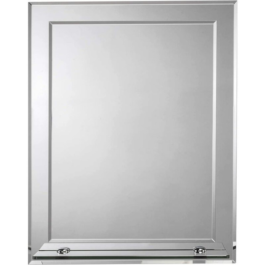 Rydal Rectangular Double Layer Bathroom Mirror with Shelf - Croydex