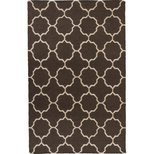 Duda Handmade Kilim Wool Mocha Rug