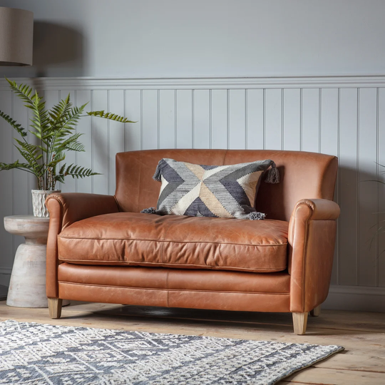 Phillipston Genuine Leather 2 Seater Sofa