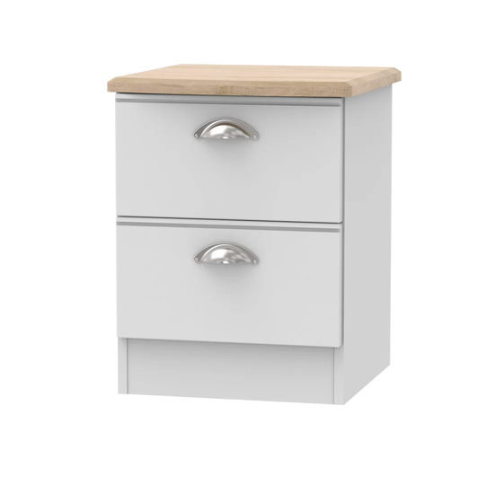 McVille 2 Drawer Bedside Table