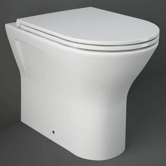 Rak Ceramics - rak Resort Rimless Back to Wall Toilet with Slim Sandwich Soft Close Seat