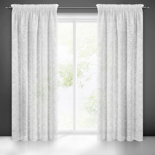 Mahika Slot Top Semi Sheer Single Curtain