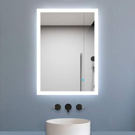 500 x 700mm Anti-foggy Wall Mounted Mirror Frontlit led Illuminated Bathroom Mirror Biubiubath