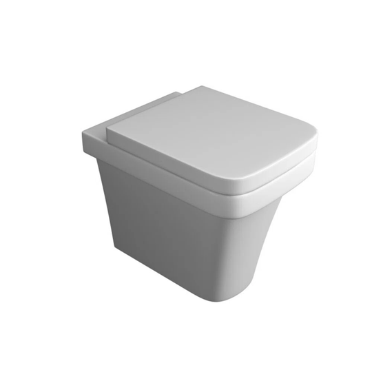 K-Vit Sicily BTW Square Toilet with Concealed Cistern & Soft Close Seat