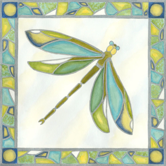 Mini Luminous Dragonfly II - Wrapped Canvas Art Prints