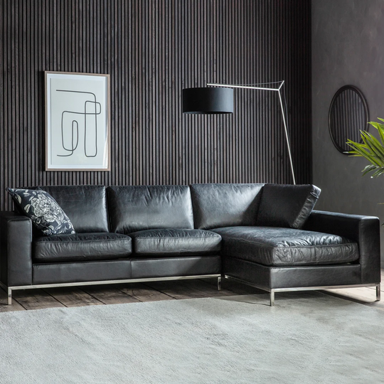 Branford Leather Corner Sofa