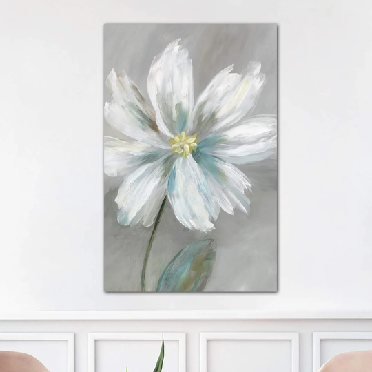 'Simple Flower I' Painting on Wrapped Canvas