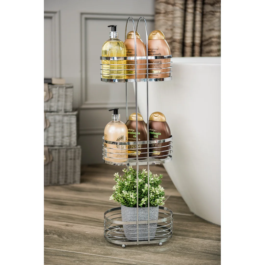 Freestanding Stainless Steel Shower Caddy