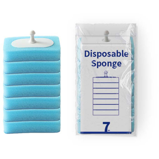 7PCS Refills for Toilet Bowl Wall-mounted Detachable Brush Head Toiletwand Refills Fresh for Bathroom Scrubber Cleaning Supplies - Type 2