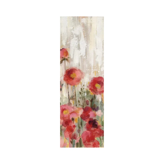 Sprinkled Flowers Panel I by - Wrapped Canvas Panoramic Painting