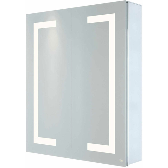 Rak Sagittarius 2-Door Mirrored Bathroom Cabinet 700mm h x 600mm w