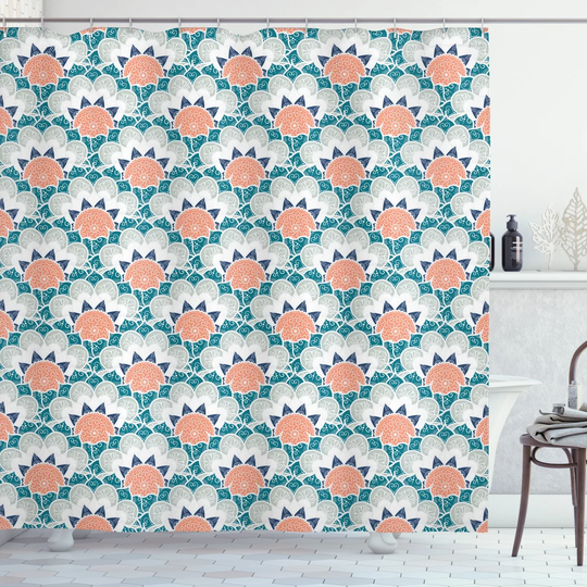 Bethene 13 Piece Polyester Shower Curtain Set