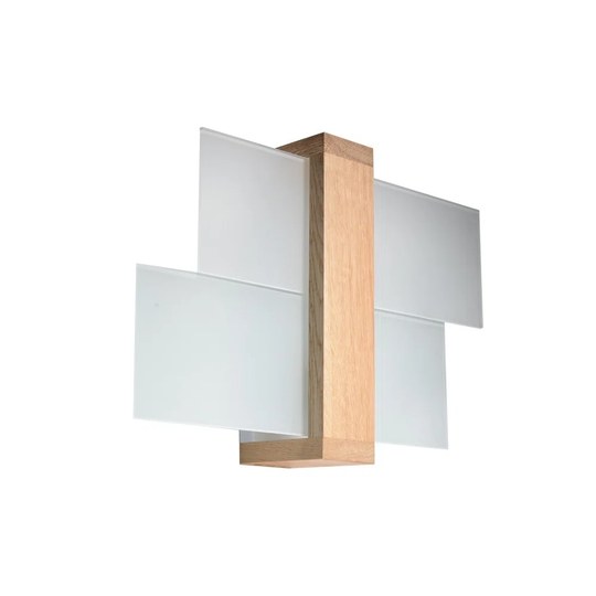 Molley 1 - Light Dimmable Transparent/Brown Flush Mounted Sconce