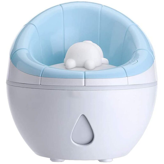 Sunflowergb - Small Sofa Humidifier, Cool Mini Humidifier 350ml Water Volume, One Button Off for Home Office Bedroom (Blue)