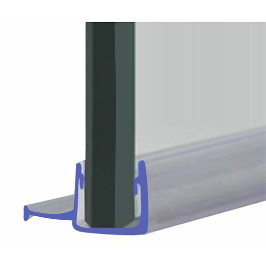 Shower Seal for Screens, Doors or Panels | Fits 6, 7 or 8mm Glass | For When There Is No Gap | SEAL139 (140cm) - Clear