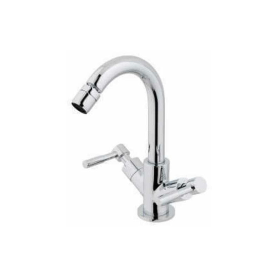 Leith Mono Bidet Mixer Tap with Push Button Waste - Chrome - 79.0018 - Chrome - Eastbrook