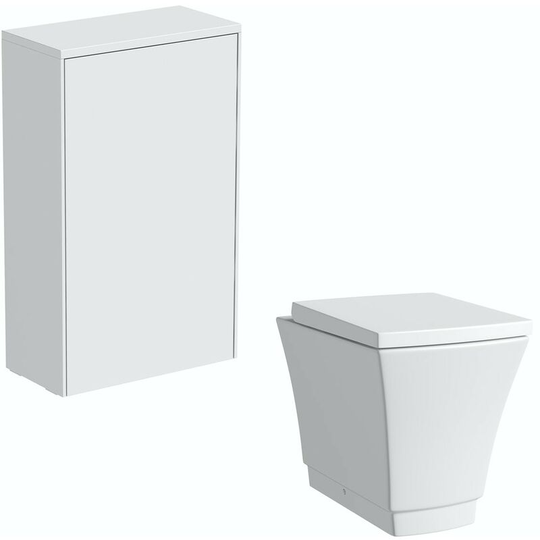 Mode - Austin white back to wall unit and toilet with soft close seat - White
