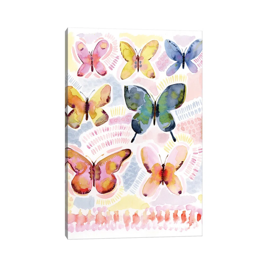 Dreamer Butterflies - Print on Canvas